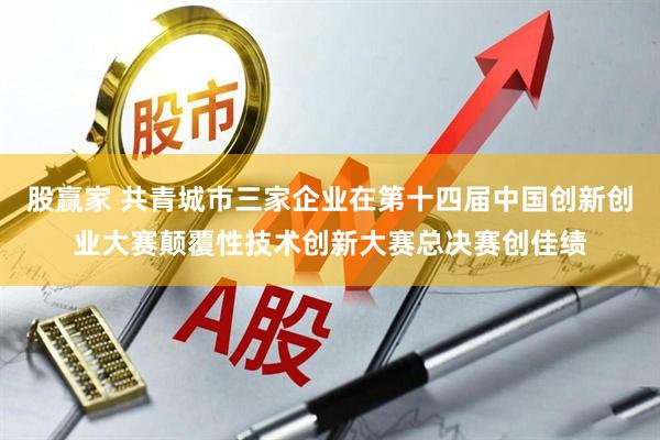 股赢家 共青城市三家企业在第十四届中国创新创业大赛颠覆性技术创新大赛总决赛创佳绩